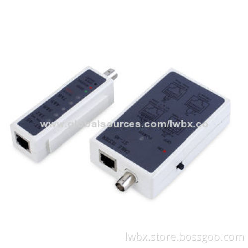 Network Cable Tester for RJ-11, RJ-12, RJ-45, CAT5e, 10/100BaseT and TIA-568A/568B